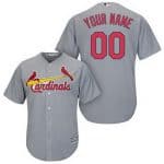 St Louis Cardinals Customized Gray Cool Base Jersey