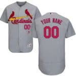 St Louis Cardinals Customized Gray FlexBase Jersey