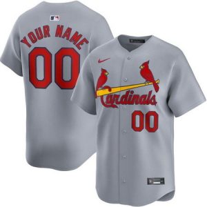 St Louis Cardinals Customized Gray Limited Jersey