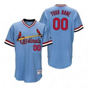 St Louis Cardinals Customized Light Blue 1984 Turn Back The Clock Jersey