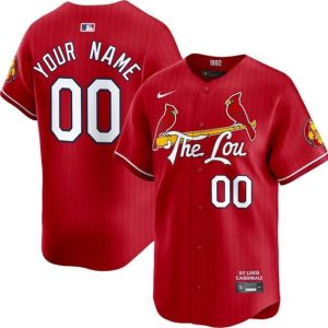St Louis Cardinals Customized Red 2024 City Connect Limited Jersey