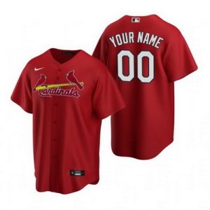 St Louis Cardinals Customized Red Alternate 2020 Cool Base Jersey
