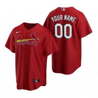 St Louis Cardinals Customized Red Alternate 2020 Cool Base Jersey