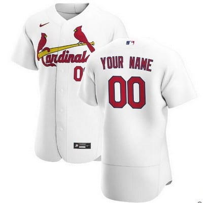 St Louis Cardinals Customized White 2020 FlexBase Jersey