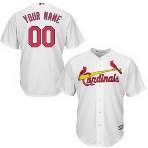 St Louis Cardinals Customized White Cool Base Jersey