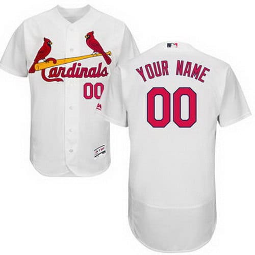 St Louis Cardinals Customized White FlexBase Jersey