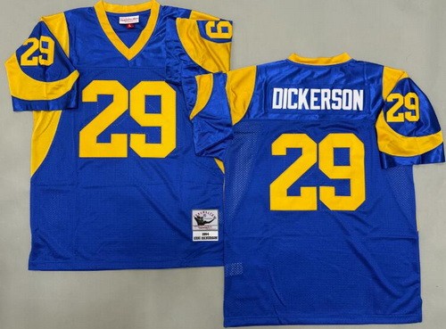 St Louis Rams #29 Eric Dickerson Blue 1984 Throwback Jersey