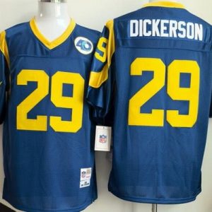 St Louis Rams #29 Eric Dickerson Blue Throwback Jersey