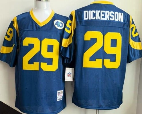 St Louis Rams #29 Eric Dickerson Blue Throwback Jersey