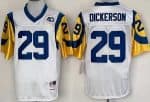St Louis Rams #29 Eric Dickerson White Throwback Jersey