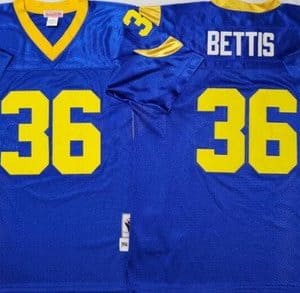 St Louis Rams #36 Jerome Bettis Blue Throwback Jersey