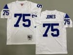 St Louis Rams #75 Deacon Jones White 1969 Throwback Jersey