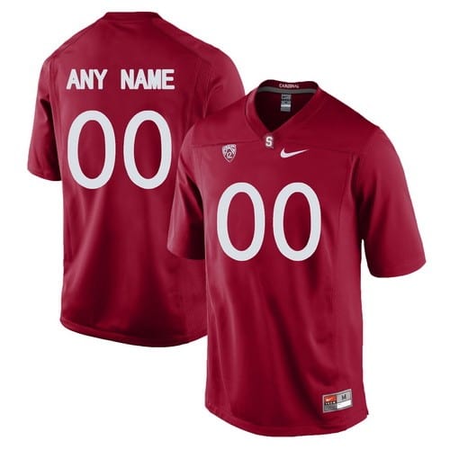 Stanford Cardinals Customized Red College Football Jersey