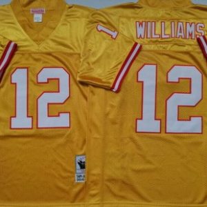 Tampa Bay Buccaneers #12 Doug Williams Yellow Throwback Jersey