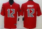 Tampa Bay Buccaneers #12 Tom Brady Limited Red Rush Jersey