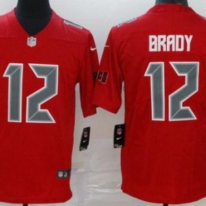 Tampa Bay Buccaneers #12 Tom Brady Limited Red Rush Jersey