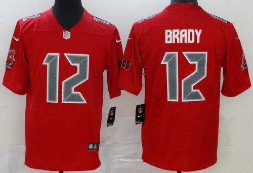 Tampa Bay Buccaneers #12 Tom Brady Limited Red Rush Jersey