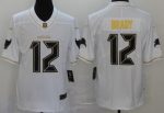 Tampa Bay Buccaneers #12 Tom Brady Limited White Golden Vapor Untouchable Jersey