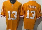 Tampa Bay Buccaneers #13 Mike Evans Limited Orange Throwback FUSE Vapor Jersey