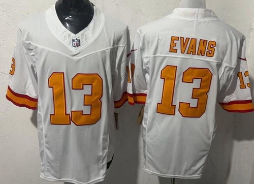 Tampa Bay Buccaneers #13 Mike Evans Limited White Throwback FUSE Vapor Jersey