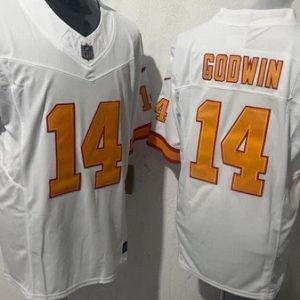 Tampa Bay Buccaneers #14 Chris Godwin Limited White Throwback FUSE Vapor Jersey