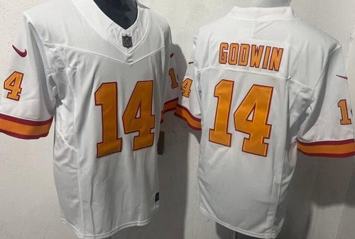 Tampa Bay Buccaneers #14 Chris Godwin Limited White Throwback FUSE Vapor Jersey