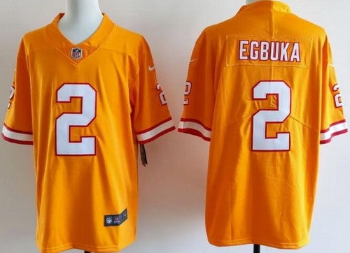 Tampa Bay Buccaneers #2 Emeka Egbuka Limited Orange Throwback Vapor Jersey