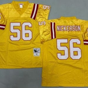 Tampa Bay Buccaneers #56 Hardy Nickerson Yellow 1993 Throwback Jersey