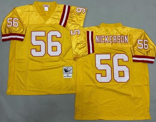 Tampa Bay Buccaneers #56 Hardy Nickerson Yellow 1993 Throwback Jersey