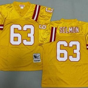 Tampa Bay Buccaneers #63 Lee Roy Selmon Yellow Throwback Jersey