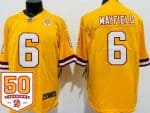 Tampa Bay Buccaneers #6 Baker Mayfield Limited Orange Throwback 50th Seasons Vapor Jersey