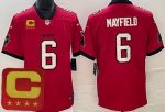 Tampa Bay Buccaneers #6 Baker Mayfield Limited Red C Patch Vapor Jersey