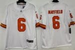 Tampa Bay Buccaneers #6 Baker Mayfield Limited White Throwback Vapor Jersey