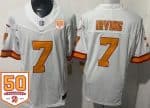 Tampa Bay Buccaneers #7 Bucky Irving Limited White Throwback 50th Seasons FUSE Vapor Jersey