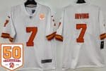 Tampa Bay Buccaneers #7 Bucky Irving Limited White Throwback 50th Seasons Vapor Jersey