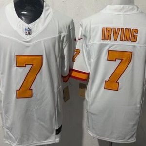 Tampa Bay Buccaneers #7 Bucky Irving Limited White Throwback FUSE Vapor Jersey