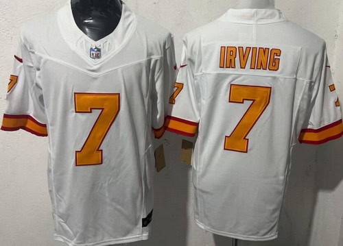 Tampa Bay Buccaneers #7 Bucky Irving Limited White Throwback FUSE Vapor Jersey