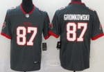 Tampa Bay Buccaneers #87 Rob Gronkowski Limited Pewter Vapor Untouchable Jersey