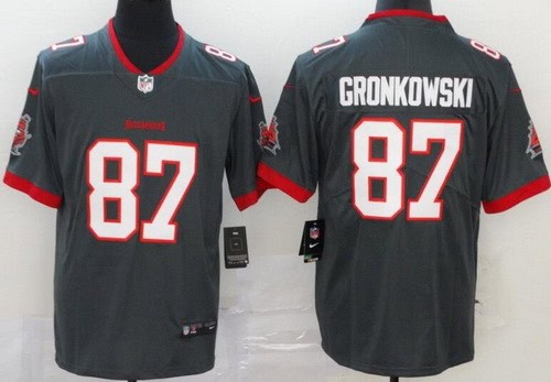 Tampa Bay Buccaneers #87 Rob Gronkowski Limited Pewter Vapor Untouchable Jersey