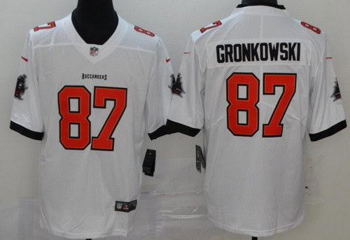 Tampa Bay Buccaneers #87 Rob Gronkowski Limited White Vapor Untouchable Jersey