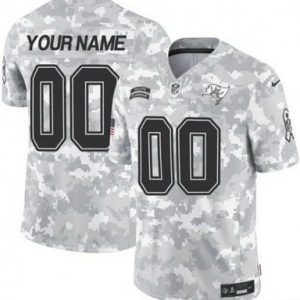Tampa Bay Buccaneers Customized Limited Arctic Camo 2024 Salute to Service Jersey