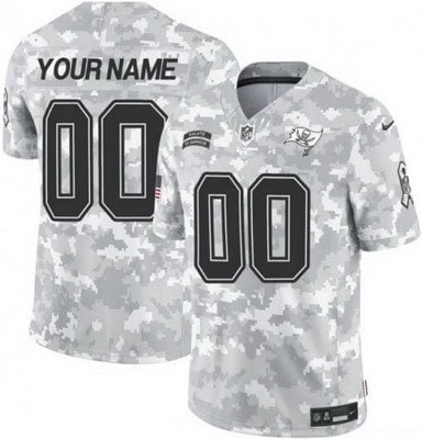 Tampa Bay Buccaneers Customized Limited Arctic Camo 2024 Salute to Service Jersey