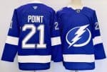 Tampa Bay Lightning #21 Brayden Point Blue Authentic Jersey