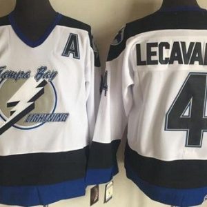 Tampa Bay Lightning #4 Vincent LeCavalier White Throwback Jersey