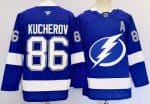 Tampa Bay Lightning #86 Nikita Kucherov Blue Authentic Jersey