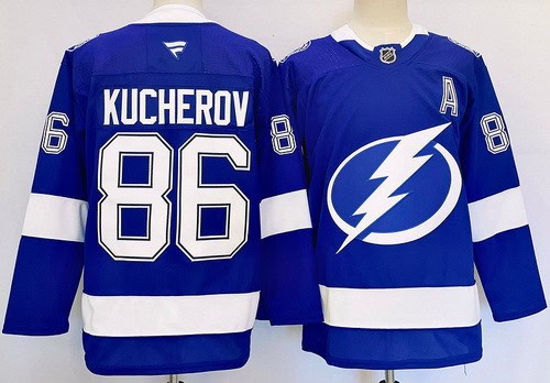 Tampa Bay Lightning #86 Nikita Kucherov Blue Authentic Jersey