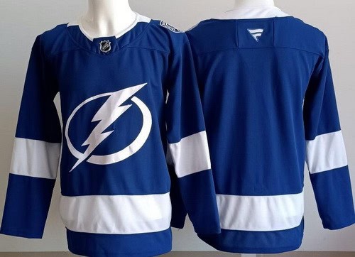 Tampa Bay Lightning Blank Blue Authentic Jersey