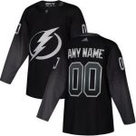 Tampa Bay Lightning Customized Black Alternate Authentic Jersey