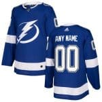 Tampa Bay Lightning Customized Blue Authentic Jersey