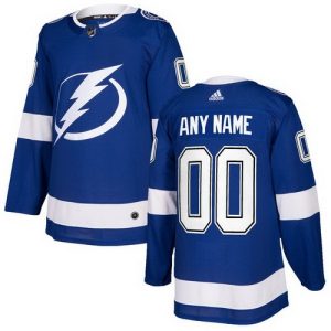 Tampa Bay Lightning Customized Blue Authentic Jersey